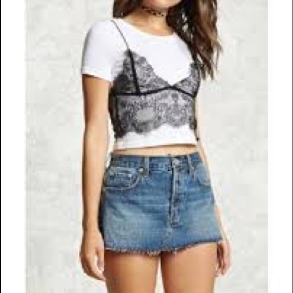 Forever 21 Denim Skirt - Picture 1 of 2